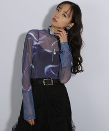 HARE（ハレ）の「リフレクションガラシアートップス(HARE)（Tシャツ/カットソー）」