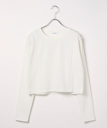 LEPSIM | リブクロップド長袖プルオーバー　242673(Tシャツ/カットソー)