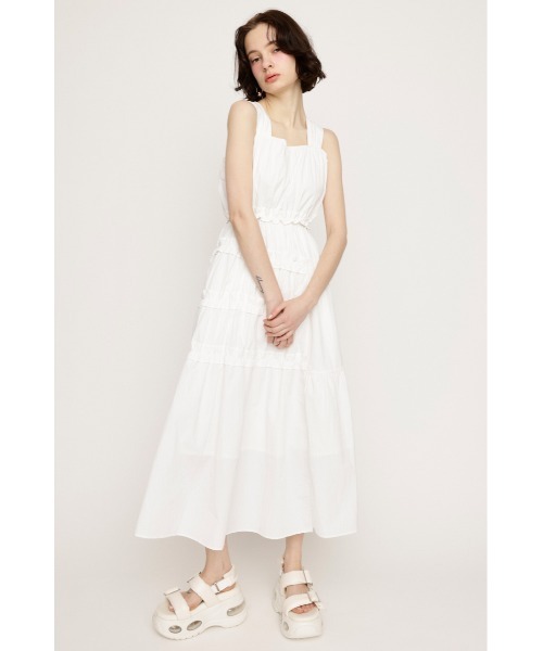 SLY（スライ）の「AIR VOLUME SOLE BELT SANDAL エアー ボリュームソール ベルト サンダル 厚底（サンダル・レディース・ブラック/アイボリー・LARGE/MEDIUM/SMALL）」の15枚目の写真