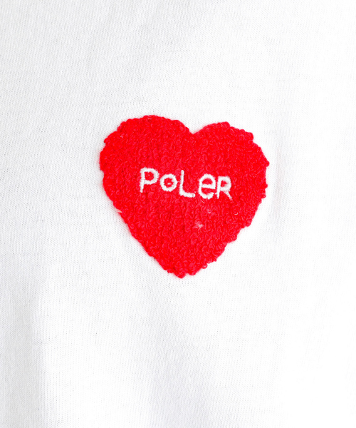 POLeR(ポーラー)の「【POLeR/ポーラー】PRM WASH STEAMED /HAMS/ HEART/CHENILLE EMB TEE/ワンポイント 刺繍Tシャツ / ハンバーガー/ハート(Tシャツ/カットソー・メンズ・ブラック系その他2/ホワイト系その他2/ブラック系その他/ブルー系その他/ブルー系その他2/ホワイト系その他・M/L/XL)」の13枚目の写真