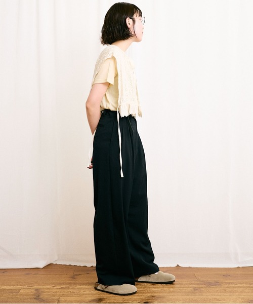 fig Ｌondon（フィグロンドン）の「_Carol vest（ベスト・レディース・アイボリー/ブラック・FREE）」の15枚目の写真