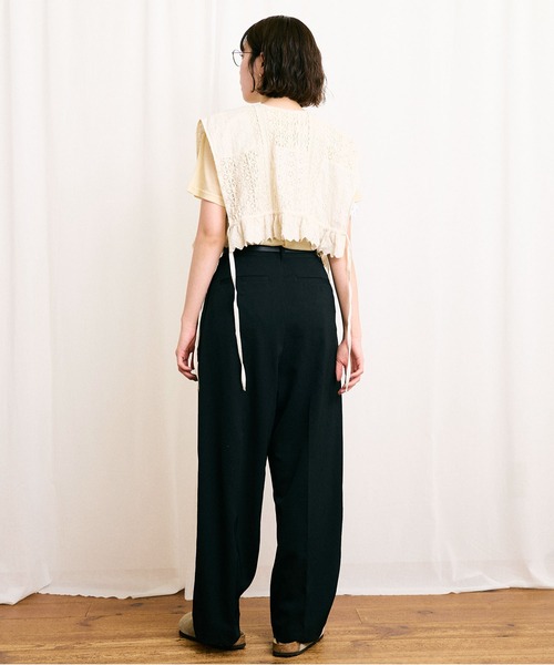 fig Ｌondon（フィグロンドン）の「_Carol vest（ベスト・レディース・アイボリー/ブラック・FREE）」の16枚目の写真