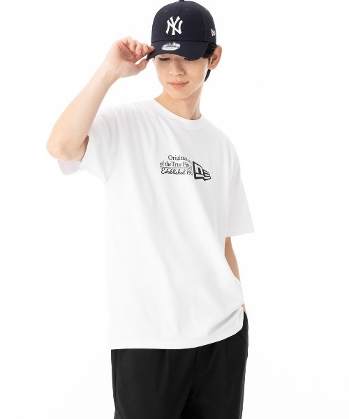 NEW ERA（ニューエラ）の「ニューエラ 半袖Tシャツ 吸水速乾性 スポーツTシャツ（Tシャツ/カットソー・メンズ・ホワイト/ブラック・XXL/XL/L/M/S）」の3枚目の写真