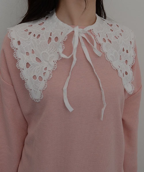 TONE SELECT GOODS（トーンセレクトグッズ）の「【resonance】フラワー刺繍 レトロデザイン レース つけ襟【マルチウェイ/10パターン展開】（付け襟・レディース・その他4/その他7/その他9/その他6/その他8/その他10/その他1/その他2/その他3/その他5・FREE）」の6枚目の写真