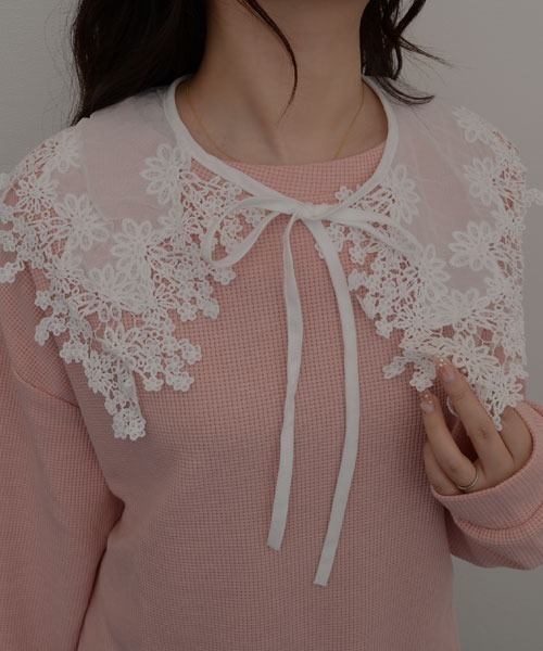 TONE SELECT GOODS（トーンセレクトグッズ）の「【resonance】フラワー刺繍 レトロデザイン レース つけ襟【マルチウェイ/10パターン展開】（付け襟・レディース・その他4/その他7/その他9/その他6/その他8/その他10/その他1/その他2/その他3/その他5・FREE）」の8枚目の写真