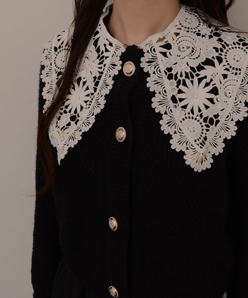 TONE SELECT GOODS（トーンセレクトグッズ）の「【resonance】フラワー刺繍 レトロデザイン レース つけ襟【マルチウェイ/10パターン展開】（付け襟・レディース・その他4/その他7/その他9/その他6/その他8/その他10/その他1/その他2/その他3/その他5・FREE）」の9枚目の写真