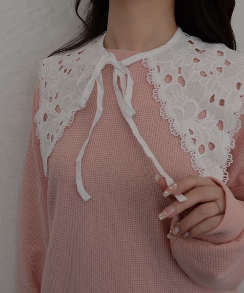 TONE SELECT GOODS（トーンセレクトグッズ）の「【resonance】フラワー刺繍 レトロデザイン レース つけ襟【マルチウェイ/10パターン展開】（付け襟・レディース・その他4/その他7/その他9/その他6/その他8/その他10/その他1/その他2/その他3/その他5・FREE）」の22枚目の写真