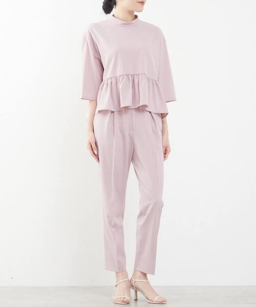 Tiara(ティアラ)の「ショートペプラムブラウス(セットアップ可)(シャツ/ブラウス・レディース・グレー/ブラック/ホワイト/ピンク・FREE)」の17枚目の写真