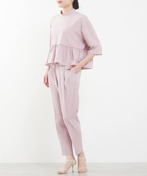 Tiara(ティアラ)の「ショートペプラムブラウス(セットアップ可)(シャツ/ブラウス・レディース・グレー/ブラック/ホワイト/ピンク・FREE)」の19枚目の写真