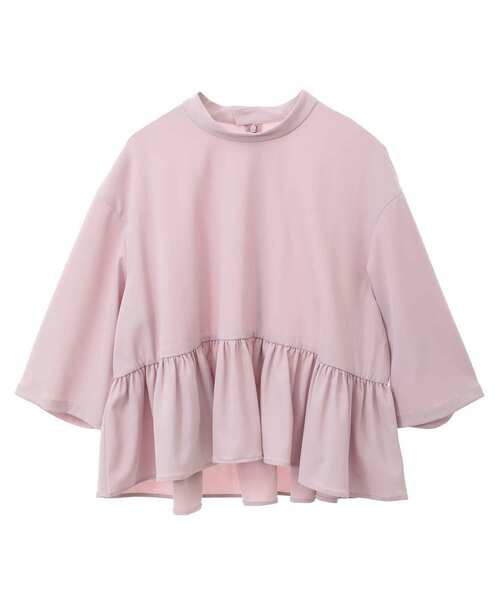 Tiara(ティアラ)の「ショートペプラムブラウス(セットアップ可)(シャツ/ブラウス・レディース・グレー/ブラック/ホワイト/ピンク・FREE)」の20枚目の写真