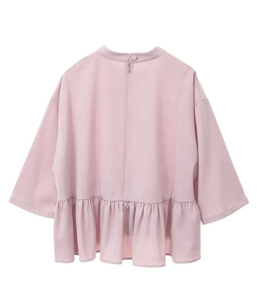 Tiara(ティアラ)の「ショートペプラムブラウス(セットアップ可)(シャツ/ブラウス・レディース・グレー/ブラック/ホワイト/ピンク・FREE)」の21枚目の写真