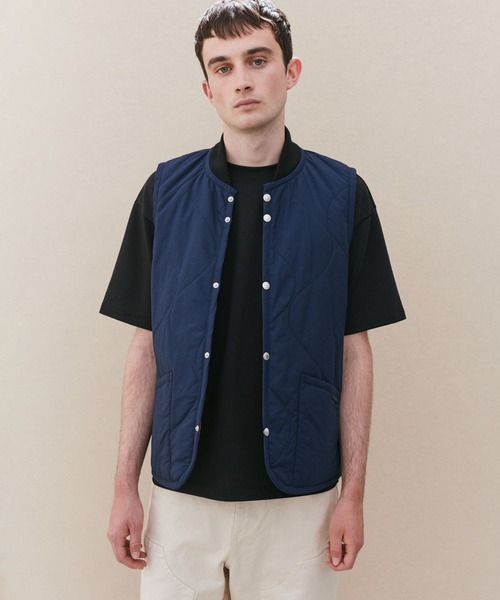 現行・未使用級✨ LAVENHAM BOMBER GILET ブルー Lサイズ 現行・未使用級✨ LAVENHAM BOMBER GILET ブルー Lサイズ