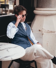LAVENHAM（ラベンハム）の「Stud Front Bomber Gilet Mens / スタッド