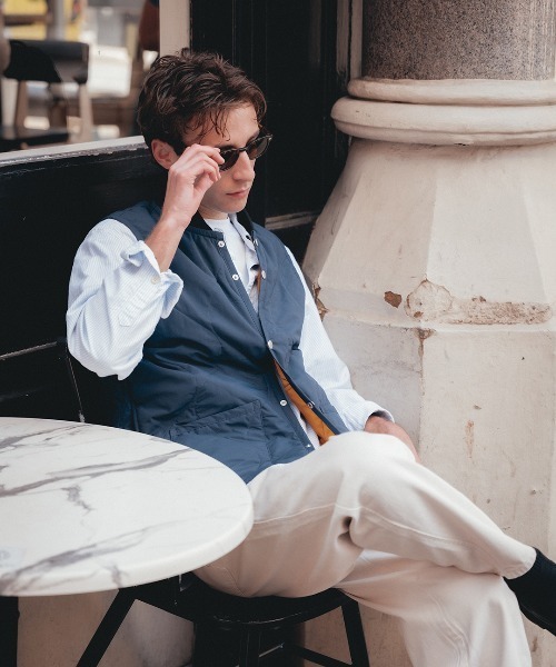 LAVENHAM（ラベンハム）の「Stud Front Bomber Gilet Mens / スタッド