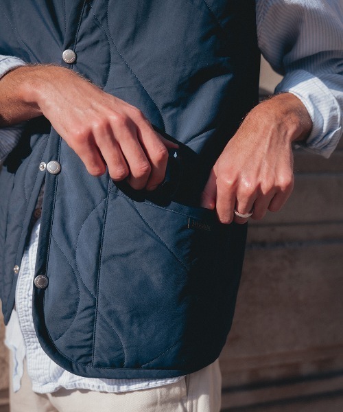 現行・未使用級✨ LAVENHAM BOMBER GILET ブルー Lサイズ 現行・未使用級✨ LAVENHAM BOMBER GILET ブルー Lサイズ