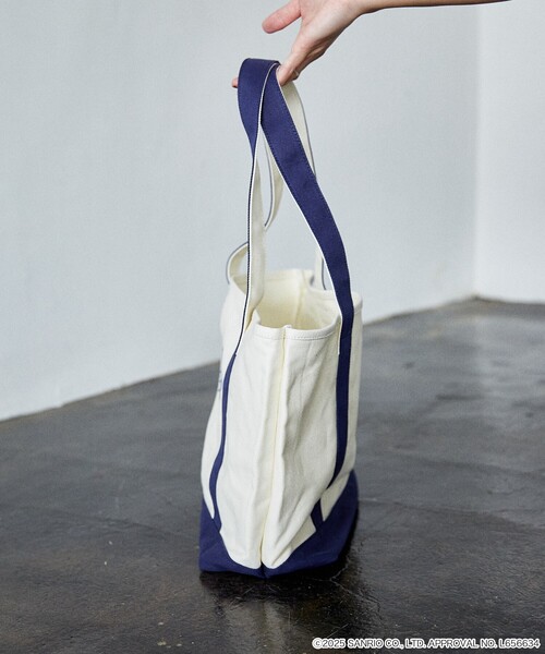 PUBLUX（パブリュクス）の「PUBLUX/パブリュクス ”HELLO KITTY/ハローキティ”刺繍 トートバッグ　限定展開（トートバッグ・レディース・ネイビー/ブルー・ONE SIZE）」の12枚目の写真