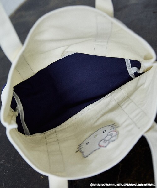 PUBLUX（パブリュクス）の「PUBLUX/パブリュクス ”HELLO KITTY/ハローキティ”刺繍 トートバッグ　限定展開（トートバッグ・レディース・ネイビー/ブルー・ONE SIZE）」の15枚目の写真