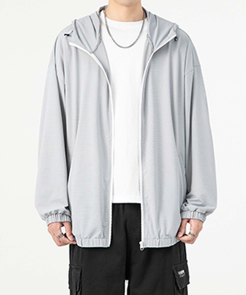 aimoha（アイモハ）の「aimoha MEN 軽量パーカー（パーカー・メンズ・ブラック/ホワイト/ライトグレー・LARGE/X-LARGE/XX-LARGE/XXX-LARGE）」の6枚目の写真