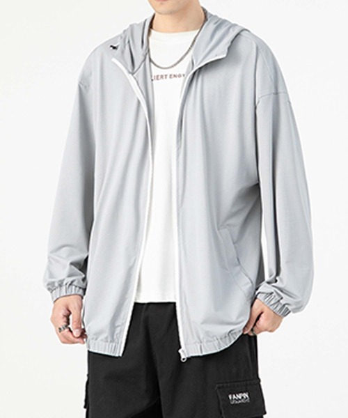 aimoha（アイモハ）の「aimoha MEN 軽量パーカー（パーカー・メンズ・ブラック/ホワイト/ライトグレー・LARGE/X-LARGE/XX-LARGE/XXX-LARGE）」の10枚目の写真