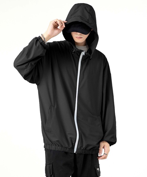 aimoha（アイモハ）の「aimoha MEN 軽量パーカー（パーカー・メンズ・ブラック/ホワイト/ライトグレー・LARGE/X-LARGE/XX-LARGE/XXX-LARGE）」の12枚目の写真