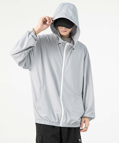 aimoha（アイモハ）の「aimoha MEN 軽量パーカー（パーカー・メンズ・ブラック/ホワイト/ライトグレー・LARGE/X-LARGE/XX-LARGE/XXX-LARGE）」の4枚目の写真