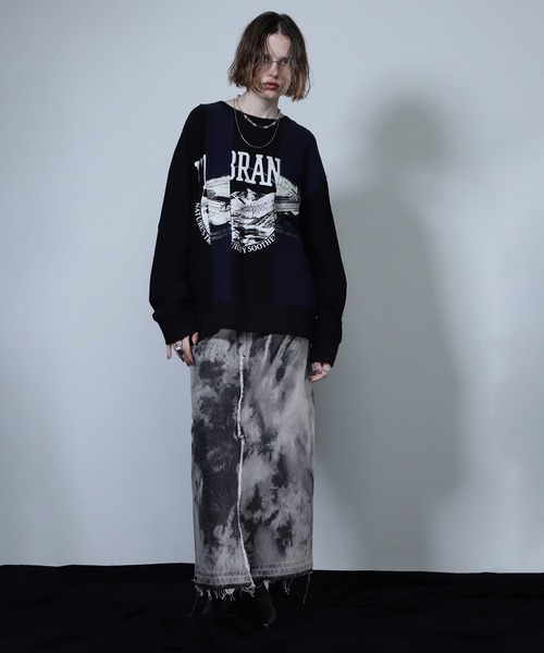 ROSE BUD(ローズバッド)の「VINTAGE LOGO REMAKE LIKE TOPS(Tシャツ/カットソー・レディース・ブラック/ベージュ/グレー・ONE SIZE)」の4枚目の写真