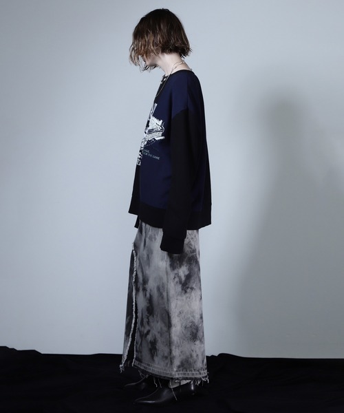 ROSE BUD(ローズバッド)の「VINTAGE LOGO REMAKE LIKE TOPS(Tシャツ/カットソー・レディース・ブラック/ベージュ/グレー・ONE SIZE)」の5枚目の写真