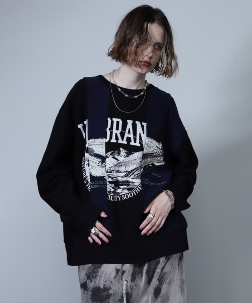 ROSE BUD(ローズバッド)の「VINTAGE LOGO REMAKE LIKE TOPS(Tシャツ/カットソー・レディース・ブラック/ベージュ/グレー・ONE SIZE)」の8枚目の写真