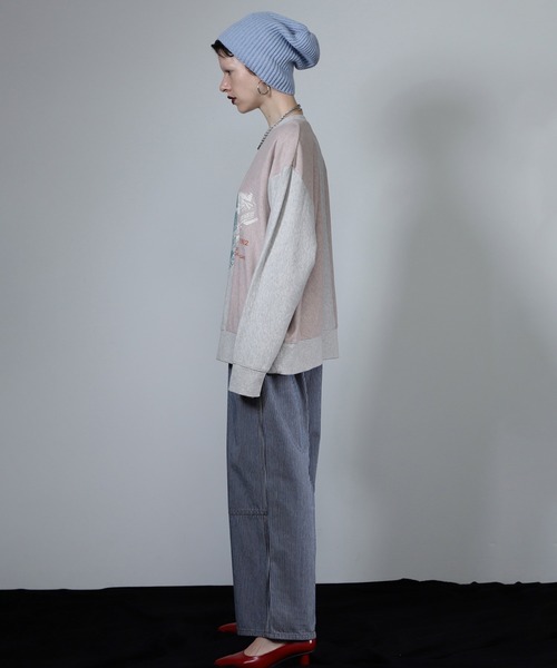 ROSE BUD(ローズバッド)の「VINTAGE LOGO REMAKE LIKE TOPS(Tシャツ/カットソー・レディース・ブラック/ベージュ/グレー・ONE SIZE)」の13枚目の写真