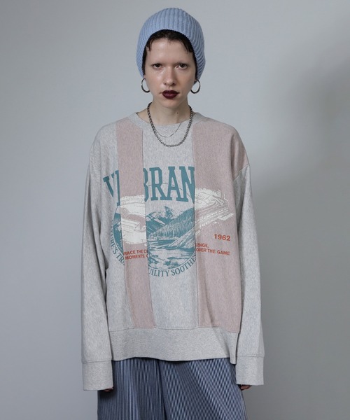 ROSE BUD(ローズバッド)の「VINTAGE LOGO REMAKE LIKE TOPS(Tシャツ/カットソー・レディース・ブラック/ベージュ/グレー・ONE SIZE)」の16枚目の写真