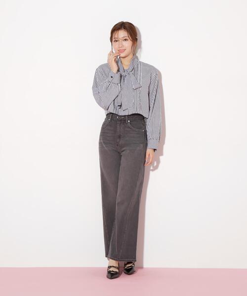 JILL by JILL STUART(ジルバイジルスチュアート)の「ハイウエストストレートデニムパンツ(デニムパンツ・レディース・ブルー系その他/ピンク/ブラック・SMALL/MEDIUM)」の18枚目の写真
