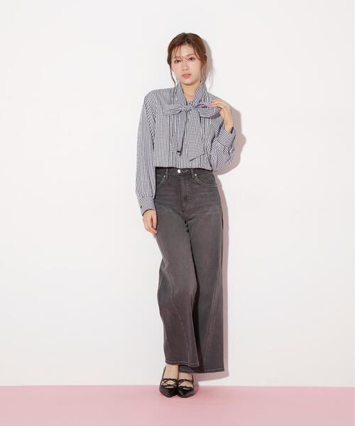JILL by JILL STUART(ジルバイジルスチュアート)の「ハイウエストストレートデニムパンツ(デニムパンツ・レディース・ブルー系その他/ピンク/ブラック・SMALL/MEDIUM)」の19枚目の写真