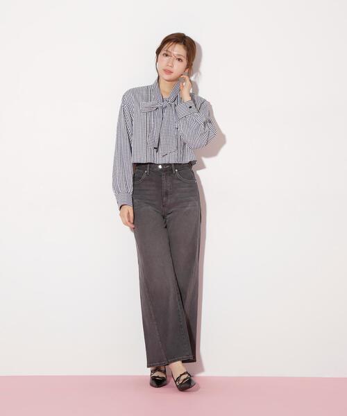 JILL by JILL STUART(ジルバイジルスチュアート)の「ハイウエストストレートデニムパンツ(デニムパンツ・レディース・ブルー系その他/ピンク/ブラック・SMALL/MEDIUM)」の20枚目の写真