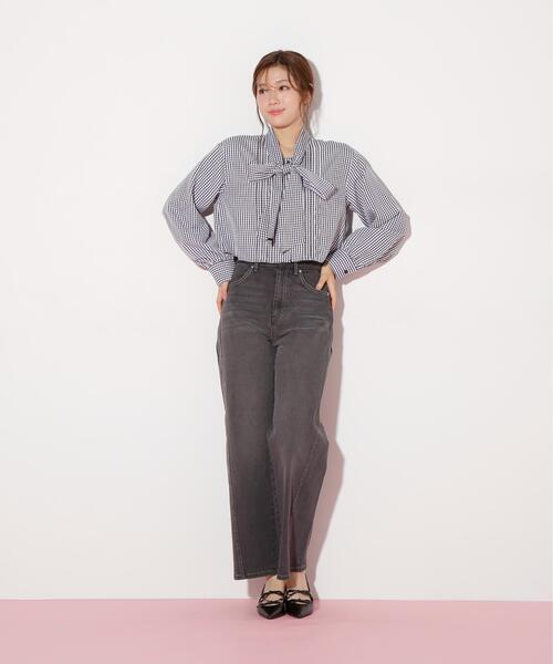 JILL by JILL STUART(ジルバイジルスチュアート)の「ハイウエストストレートデニムパンツ(デニムパンツ・レディース・ブルー系その他/ピンク/ブラック・SMALL/MEDIUM)」の21枚目の写真