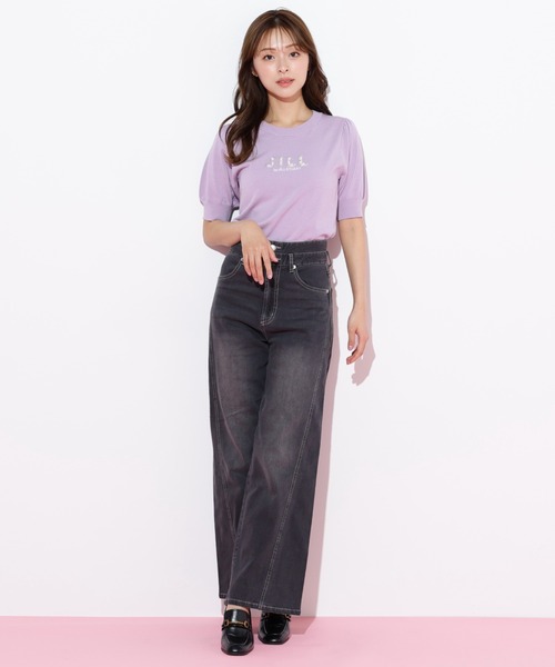 すぐ届く【JILL by JILL STUART】可愛い ハイウエスト パンツ JILL by STUART パンツ ベルト付きハイウエストスラックスパンツ