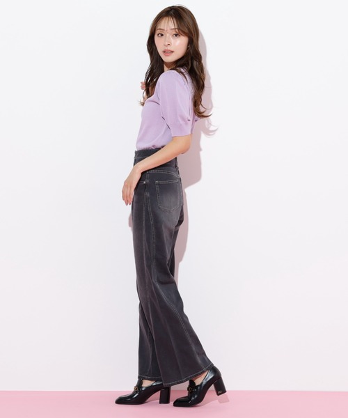 新品タグ付き　ジルスチュアート　エフィムハイウエストストレートパンツ ハイウエストストレートデニムパンツ | JILL by JILL STUART