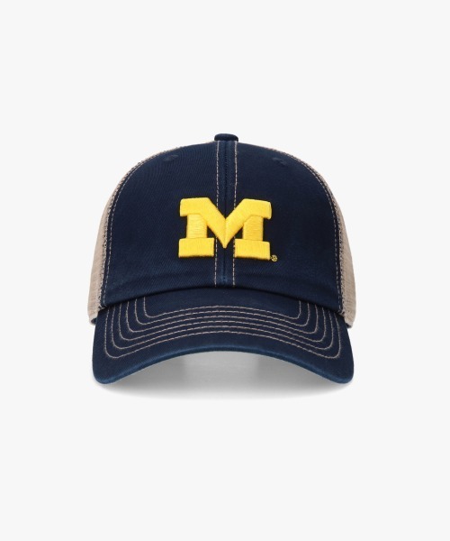 OVERRIDE（オーバーライド）の「Michigan TWILL MESH WASHED CAP / カレッジ（キャップ・メンズ・ネイビー・57~59cm）」の3枚目の写真