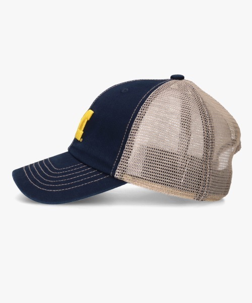 OVERRIDE（オーバーライド）の「Michigan TWILL MESH WASHED CAP / カレッジ（キャップ・メンズ・ネイビー・57~59cm）」の4枚目の写真