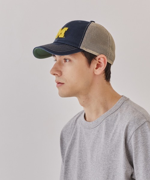 OVERRIDE（オーバーライド）の「Michigan TWILL MESH WASHED CAP / カレッジ（キャップ・メンズ・ネイビー・57~59cm）」の11枚目の写真