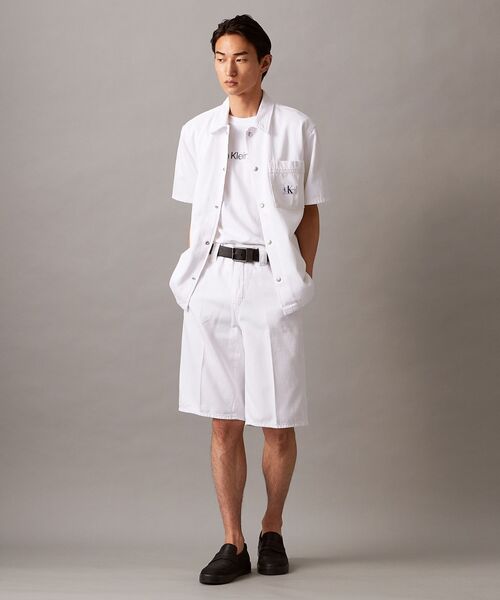 Calvin Klein（カルバン・クライン）の「キャンプ デニムシャツ（シャツ/ブラウス・メンズ・ホワイト・L/M/S/XS/XL）」の8枚目の写真