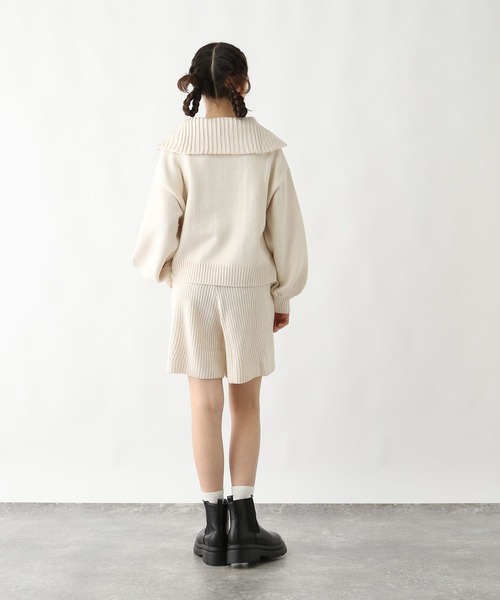 GLOBAL WORK（グローバルワーク）の「ケーブルニットセットアップ/292226（ワンピース・キッズ・杢グレー/アイボリー・150cm/130cm/160cm/140cm）」の18枚目の写真