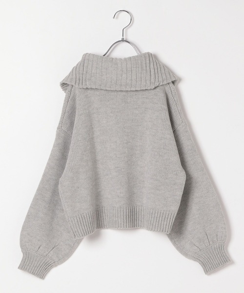 GLOBAL WORK（グローバルワーク）の「ケーブルニットセットアップ/292226（ワンピース・キッズ・杢グレー/アイボリー・150cm/130cm/160cm/140cm）」の4枚目の写真