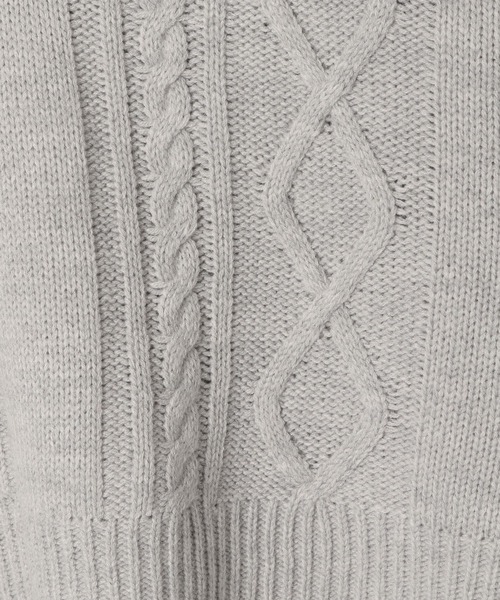 GLOBAL WORK（グローバルワーク）の「ケーブルニットセットアップ/292226（ワンピース・キッズ・杢グレー/アイボリー・150cm/130cm/160cm/140cm）」の11枚目の写真