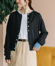 POU DOU DOU | 変形前立てクルーネックニットカーディガン(カーディガン/ボレロ)