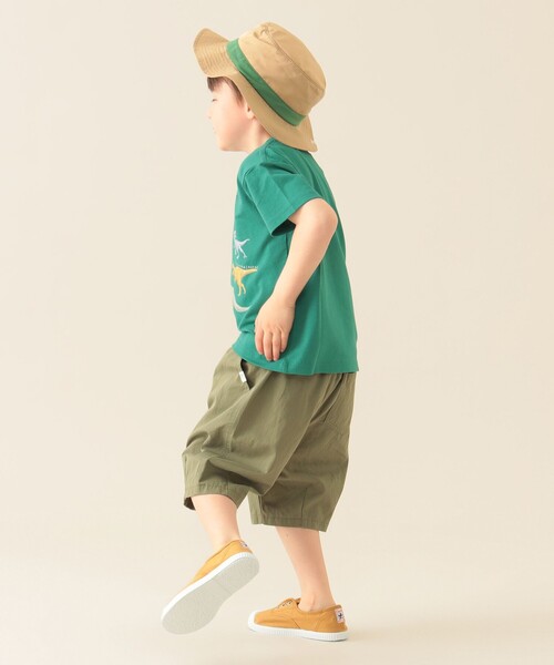 BEAMS mini（ビームスミニ）の「ダイナソー Tシャツ 2025SS（90～150cm）（Tシャツ/カットソー・キッズ・グリーン/ホワイト系その他5/サックスブルー・90/150/100/110/120/130/140）」の7枚目の写真