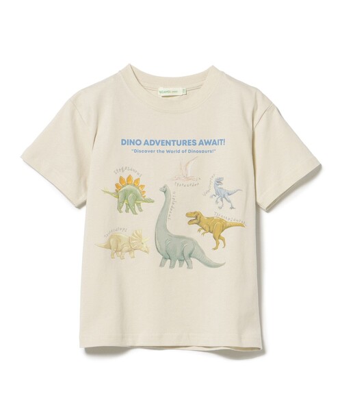 BEAMS mini（ビームスミニ）の「ダイナソー Tシャツ 2025SS（90～150cm）（Tシャツ/カットソー・キッズ・グリーン/ホワイト系その他5/サックスブルー・90/150/100/110/120/130/140）」の13枚目の写真