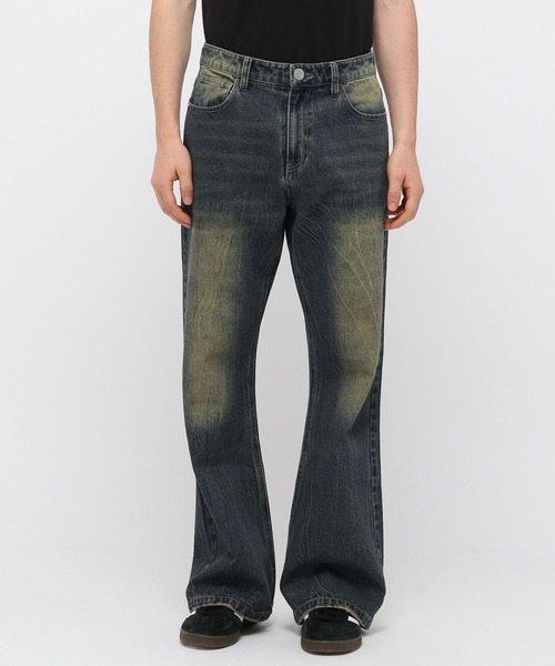 3.3 Field Trip (3.3フィールドトリップ)の「3.3 Field Trip/ウォッシュフレアデニム(デニムパンツ・メンズ・ブラック/ブルー・MEDIUM/LARGE)」の22枚目の写真