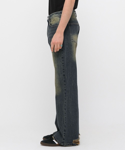 3.3 Field Trip (3.3フィールドトリップ)の「3.3 Field Trip/ウォッシュフレアデニム(デニムパンツ・メンズ・ブラック/ブルー・MEDIUM/LARGE)」の21枚目の写真