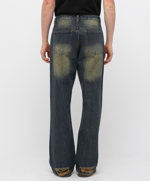 3.3 Field Trip (3.3フィールドトリップ)の「3.3 Field Trip/ウォッシュフレアデニム(デニムパンツ・メンズ・ブラック/ブルー・MEDIUM/LARGE)」の20枚目の写真