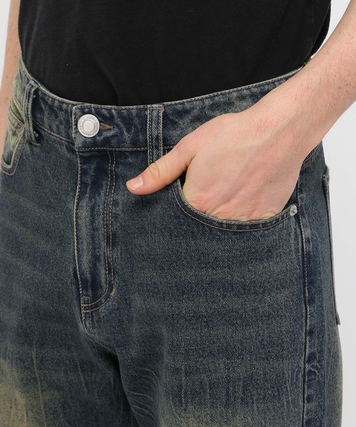 3.3 Field Trip (3.3フィールドトリップ)の「3.3 Field Trip/ウォッシュフレアデニム(デニムパンツ・メンズ・ブラック/ブルー・MEDIUM/LARGE)」の17枚目の写真